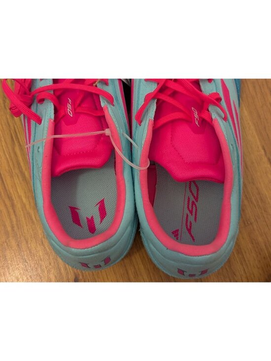 Adidas F50 Freestyle Messi Shoes US 10/11 Aqua & Pink Lightweight Soccer Sneaker main image 4